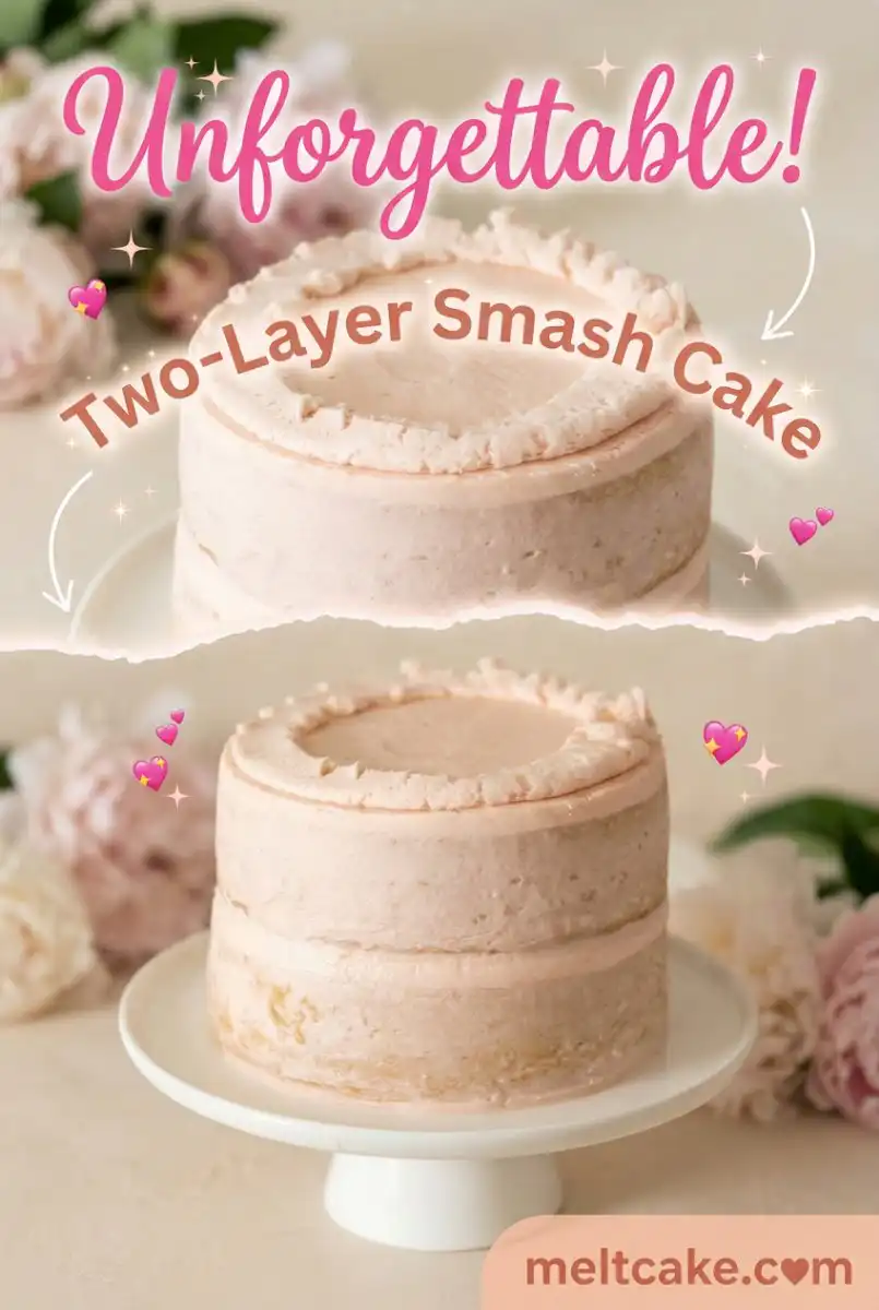 Two-Layer Smash Cake 17 Easy Two-Layer Smash Cake Ideas: A Simple 2 Layer Cake Birthday Design Your Little One Will Love!