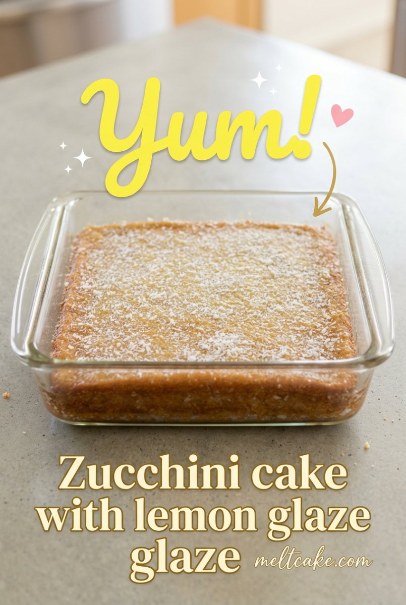 The Best Zucchini cake with lemon glaze: A Moist and Easy Zucchini cake recipe you will love!