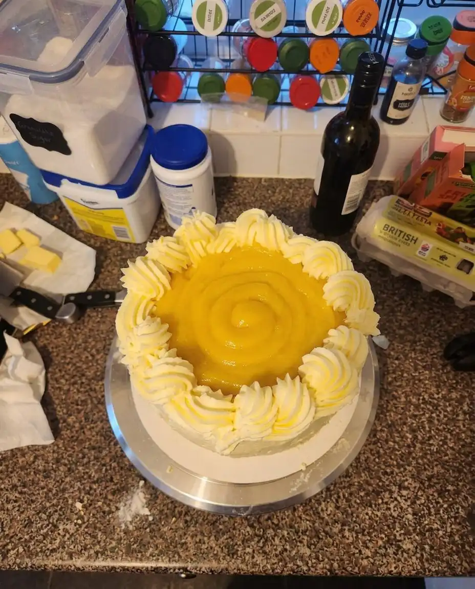 Orange Creamsicle Cake 10 A moist orange creamsicle cake topped with fluffy vanilla frosting and orange zest.