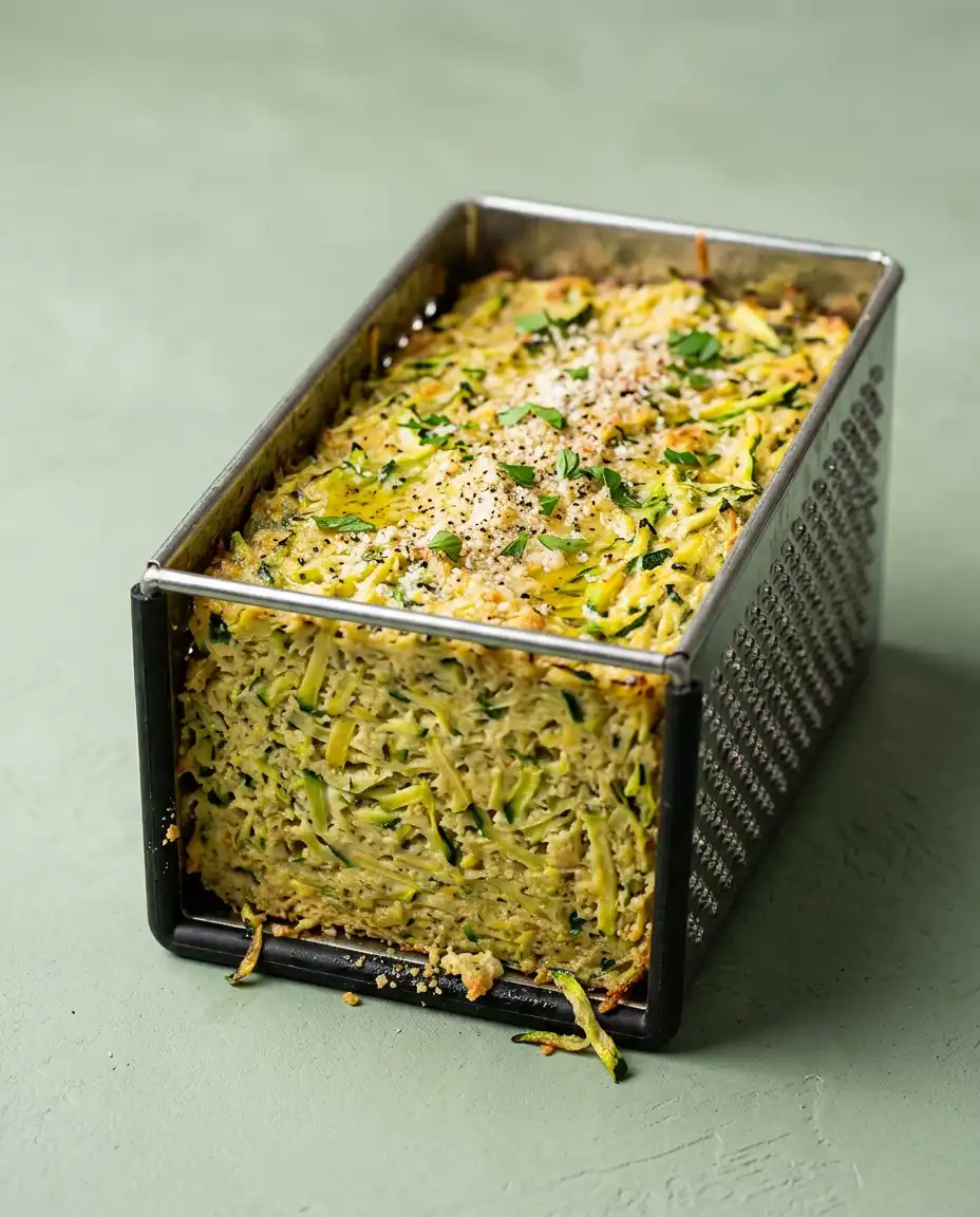 Fresh zucchini next to a bowl of cocoa powder for the Classic Chocolate Zucchini Cake.