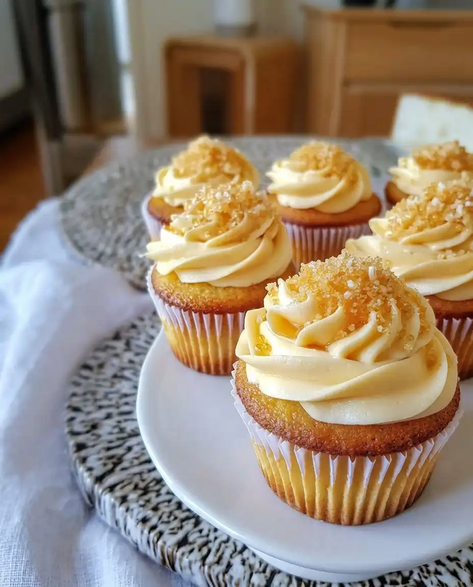 Honey peach cupcakes served with Turkish coffee
