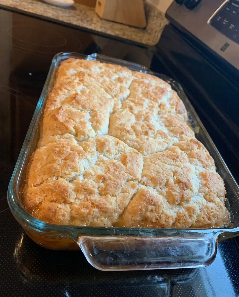 Patti Labelle’s Peach Cobbler 14 A warm serving of peach cobbler with a melting scoop of vanilla ice cream