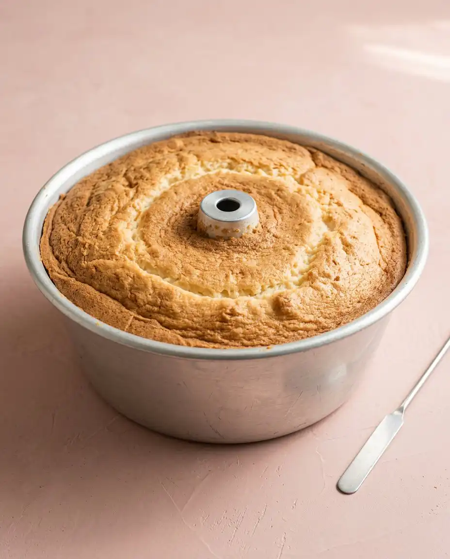 Classic Peach Pound Cake served on a platter with a cup of tea.