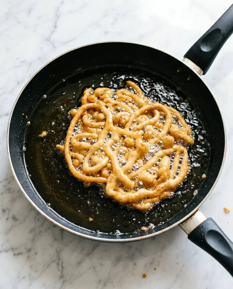 Pumpkin Spice Funnel Cake 16 A served Pumpkin Spice Funnel Cake next to a steaming mug of coffee.
