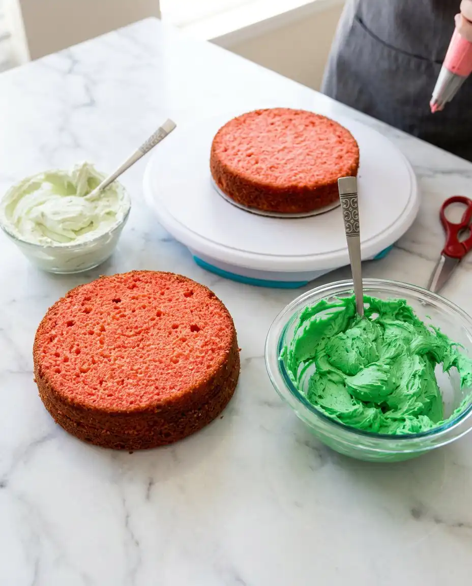 Smash Cake Made from Watermelon 14 Baking ingredients for a Smash Cake Made from Watermelon including butter and flour