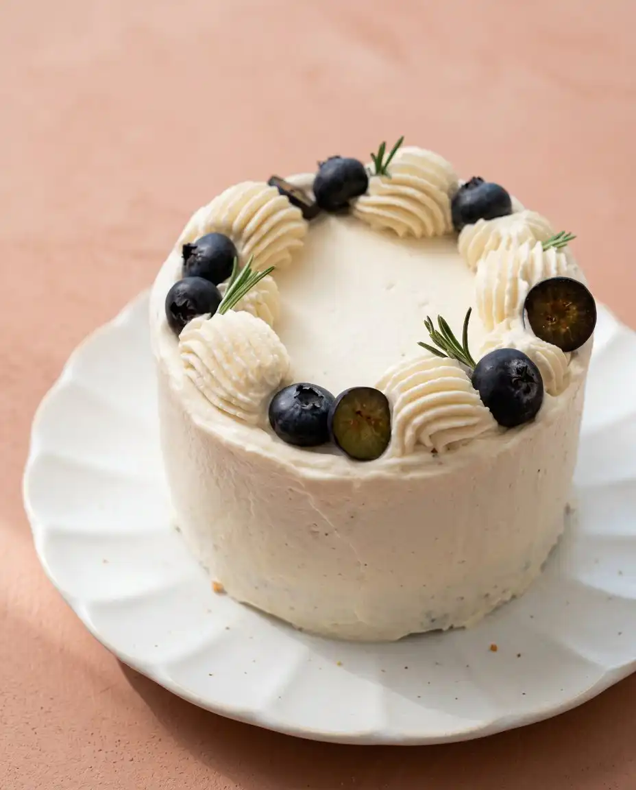 Three-Layer Earl Grey Cake 12 A tall Three-Layer Earl Grey Cake with orange cream cheese frosting and white chocolate ganache drips.