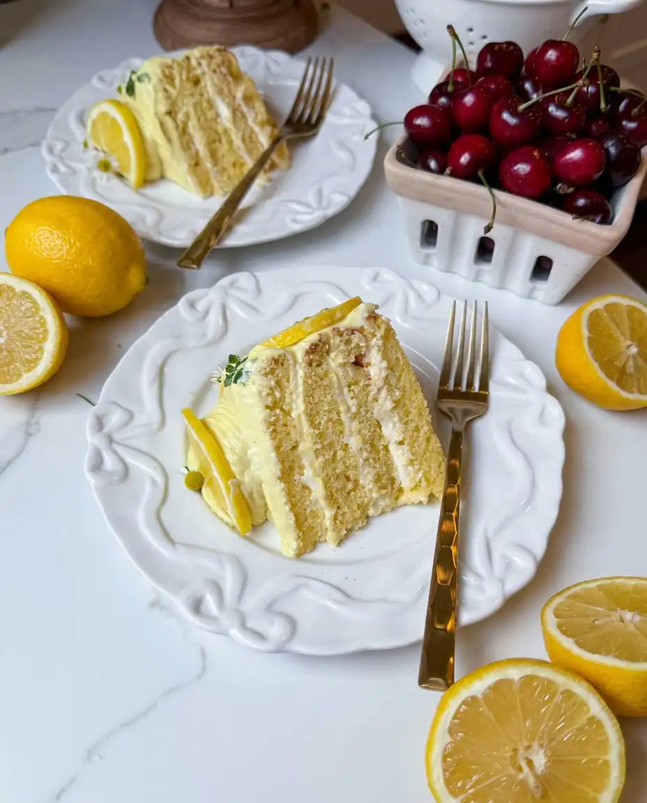 Whisking the cream cheese frosting for the Lemon Chantilly Cake
