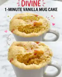 1-Minute Vanilla Mug Cake: The Quickest and Most Delicious Vanilla Mug Cake Recipe Ever Made Now