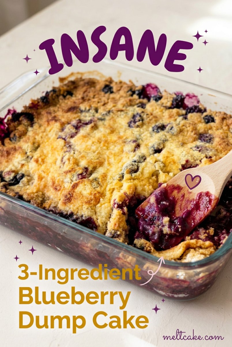 3-Ingredient Blueberry Dump Cake 17 3-Ingredient Blueberry Dump Cake: The Easiest Blueberry Dump Cake Recipe You Will Ever Bake Now!