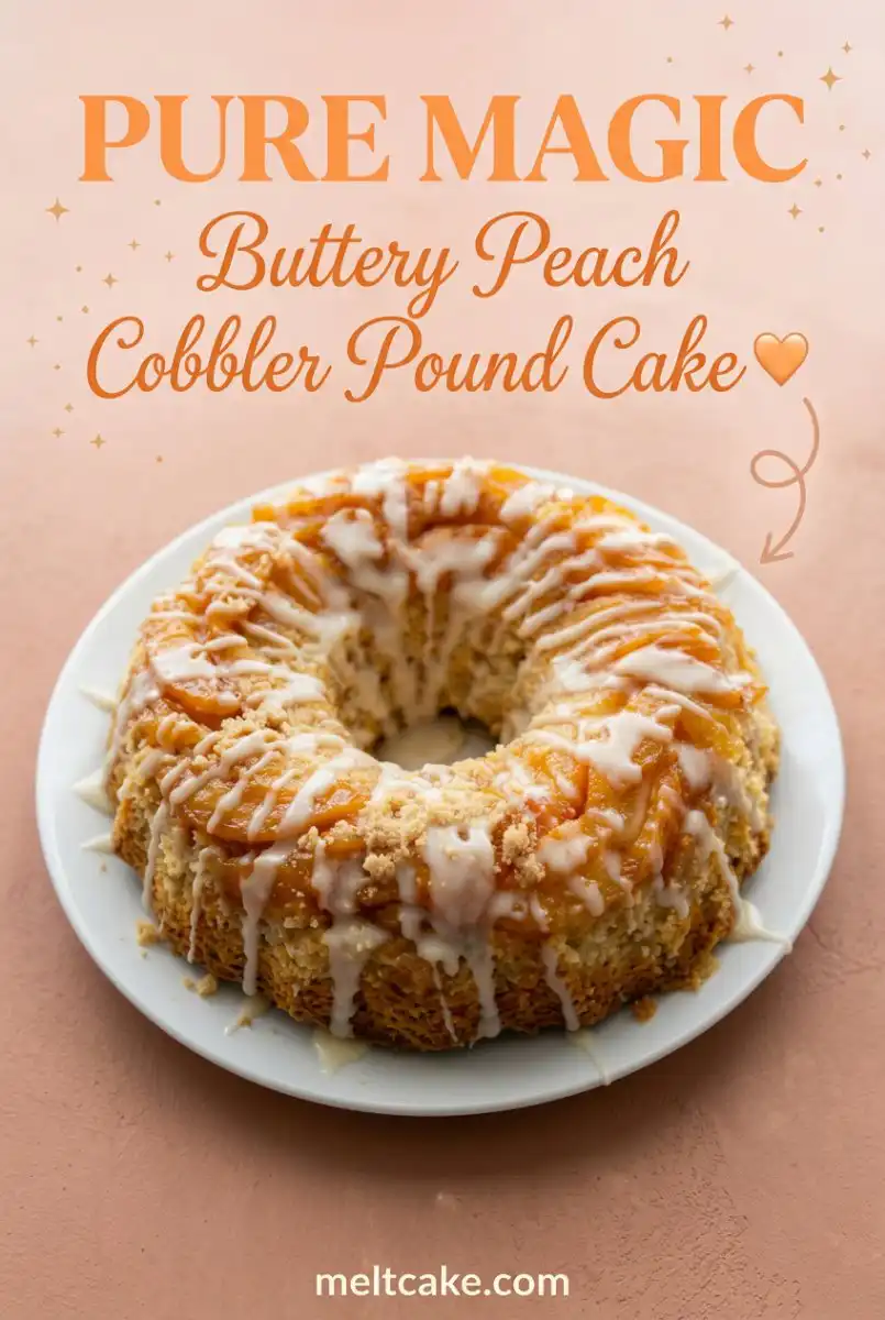 Buttery Peach Cobbler Pound Cake Recipe: The Ultimate Homemade Peach Cobbler Pound Cake Idea
