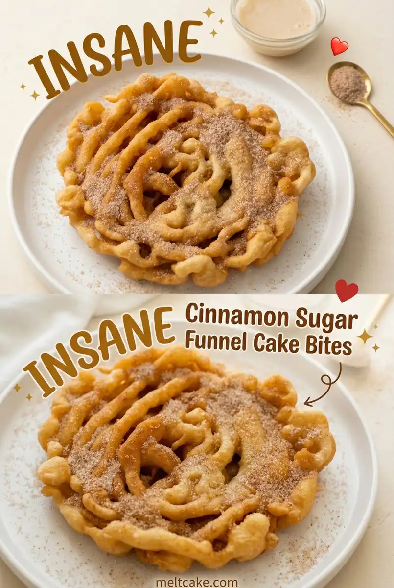 Easy Cinnamon Sugar Funnel Cake Bites Recipe for Home Bakers