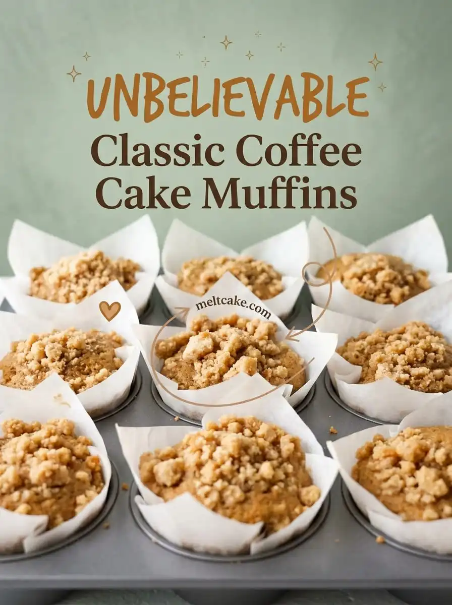 Classic Coffee Cake Muffins Recipe: The Best Easy Homemade Coffee Cake Muffins For Your Morning