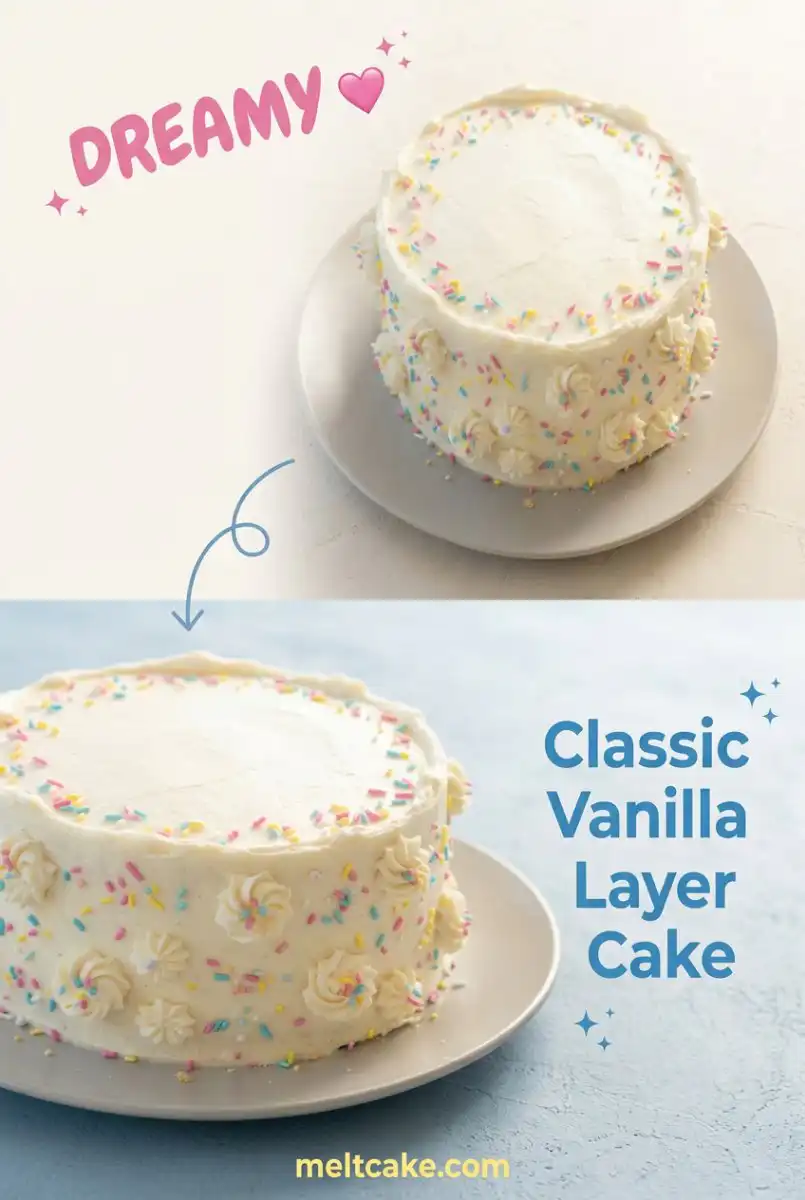 Classic Vanilla Layer Cake: The Ultimate Best Vanilla Cake Recipe You Will Ever Bake At Home