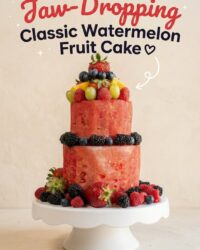 Classic Watermelon Fruit Cake Recipe: A Fresh and Healthy Watermelon Fruit Cake for Summer
