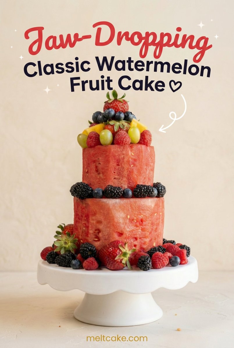 Classic Watermelon Fruit Cake 17 Classic Watermelon Fruit Cake Recipe: A Fresh and Healthy Watermelon Fruit Cake for Summer