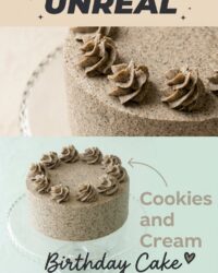 Ultimate Cookies and Cream Birthday Cake - Un Layer Cake Anniversaire Facile!