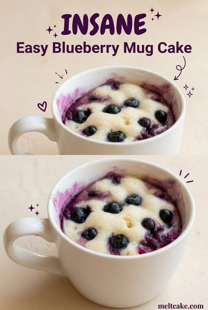Easy Blueberry Mug Cake 17 Easy Blueberry Mug Cake: One of the Best Blueberry Cake Recipes for Quick Cravings!