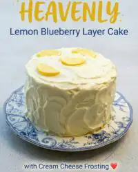 Lemon Blueberry Layer Cake with Cream Cheese Frosting: A Gorgeous Lemon Blueberry Cake Idea