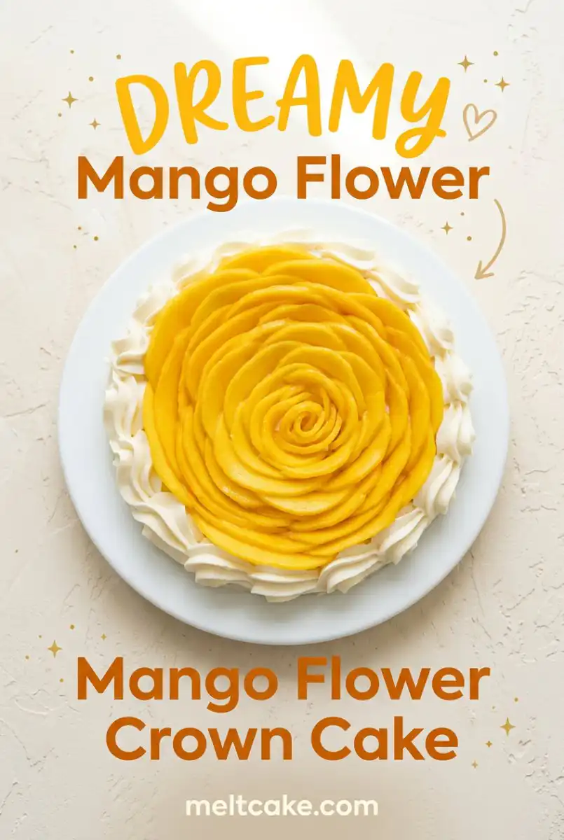 Mango Flower Crown Cake: Stunning Mango Cake Design Ideas for Your Next Tropical Summer Party