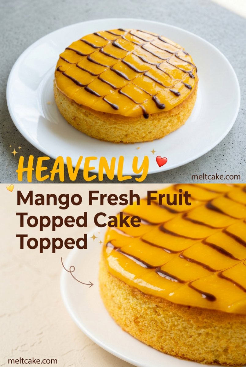 Mango Fresh Fruit Topped Cake 17 Mango Fresh Fruit Topped Cake: Stunning Mango Cake Decoration Ideas for Your Next Celebration Now