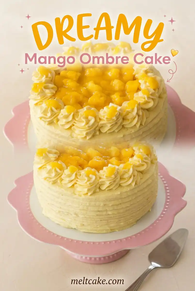 Mango Ombre Cake 17 Stunning Mango Ombre Cake Recipe - Learn This Easy Mango Cake Design For A Gorgeous Dessert