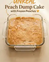 Easy Peach Dump Cake with Frozen Peaches Recipe - The Best Quick and Easy Peach Dump Cake