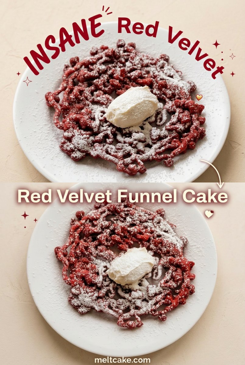 Red Velvet Funnel Cake 17 Red Velvet Funnel Cake Recipe: Indulgent Deep Fried Funnel Cake Treats for Every Sweet Occasion!
