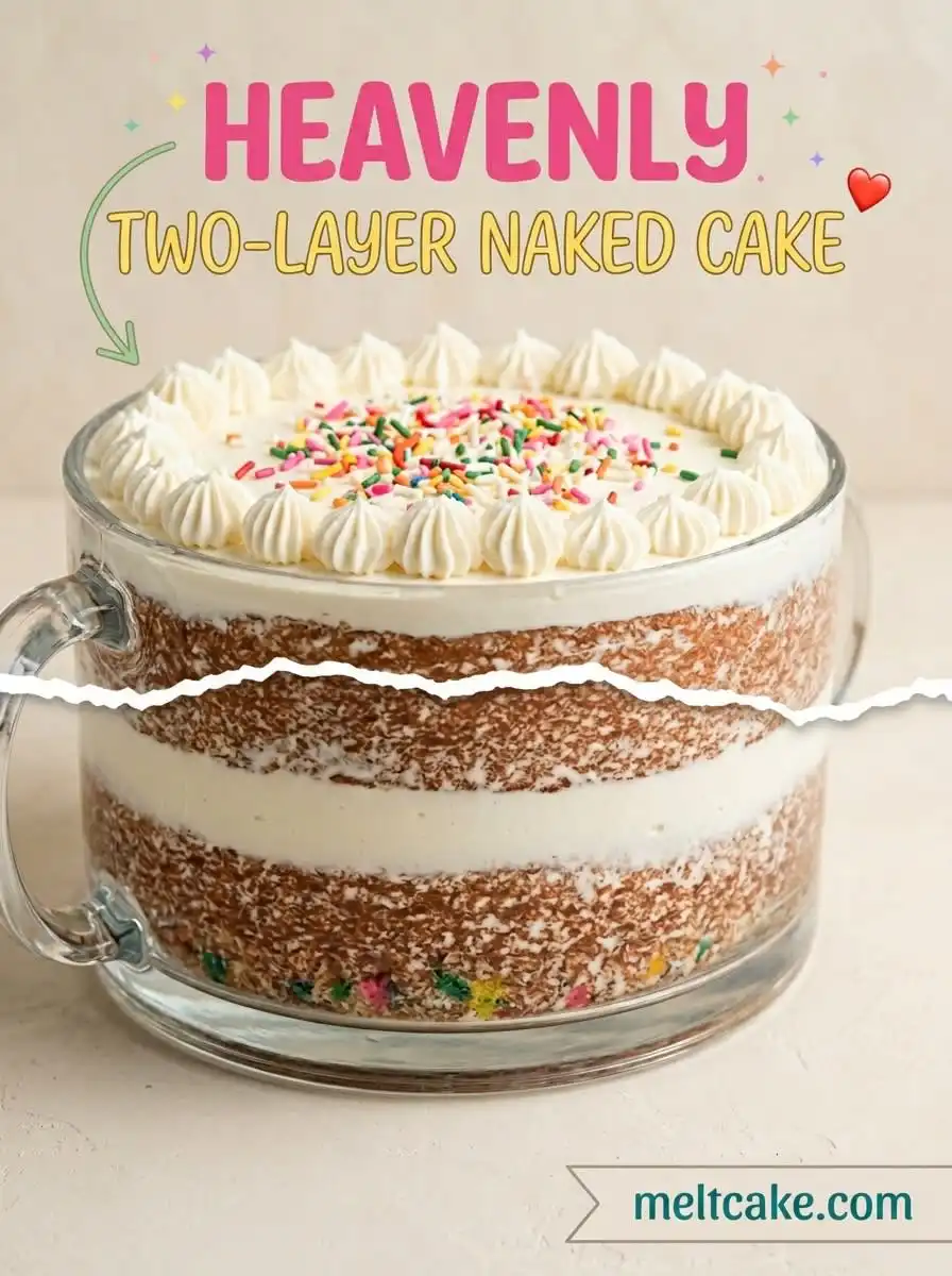 Two-Layer Naked Cake: Elegant Birthday Design Ideas for Your Next Celebration and Party Success!