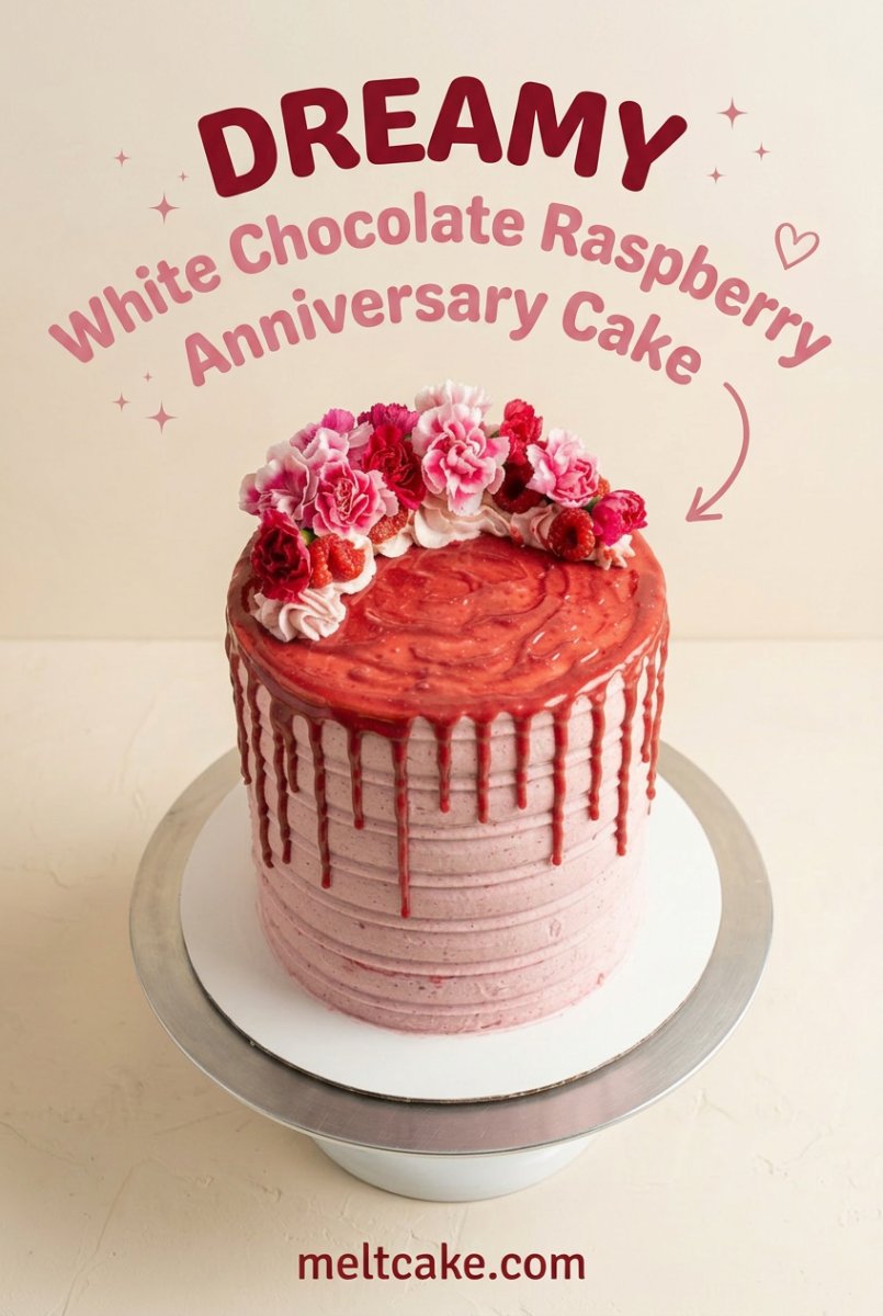 White Chocolate Raspberry Anniversary Cake 17 White Chocolate Raspberry Anniversary Cake: Elegant Layer Cake Anniversaire Ideas for Couples