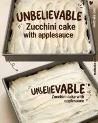 Zucchini cake with applesauce is the best healthy alternative to a chocolate zucchini cake recipe