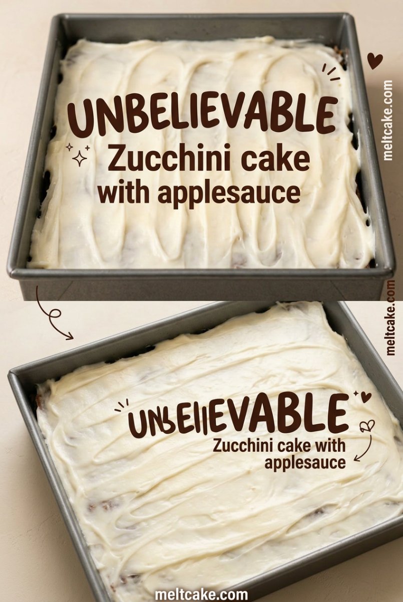 Zucchini Cake with Applesauce 17 Zucchini cake with applesauce is the best healthy alternative to a chocolate zucchini cake recipe