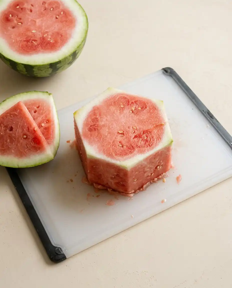 Classic Watermelon Fruit Cake 14 Whole watermelons and bowls of fresh strawberries blackberries raspberries kiwi and mint for Classic Watermelon Fruit Cake.