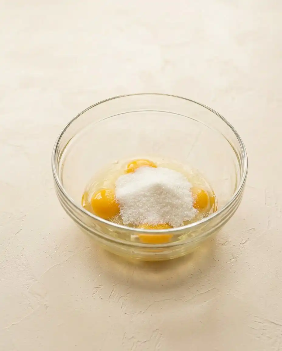 Ingredients for Classic Funnel Cake Fries arranged on a clean kitchen counter