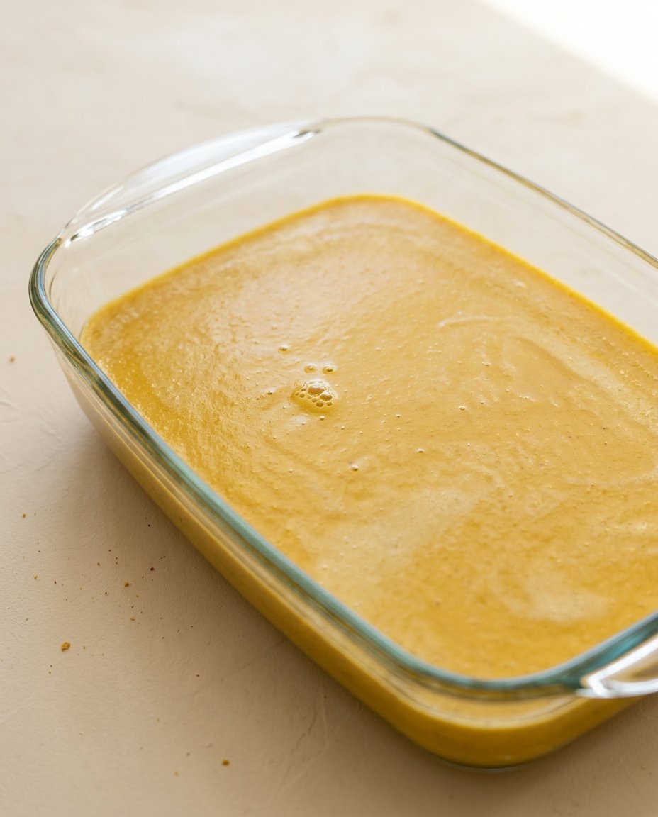 Pumpkin Dump Cake 15 Grate cold butter evenly covering dry yellow cake mix for Pumpkin Dump Cake