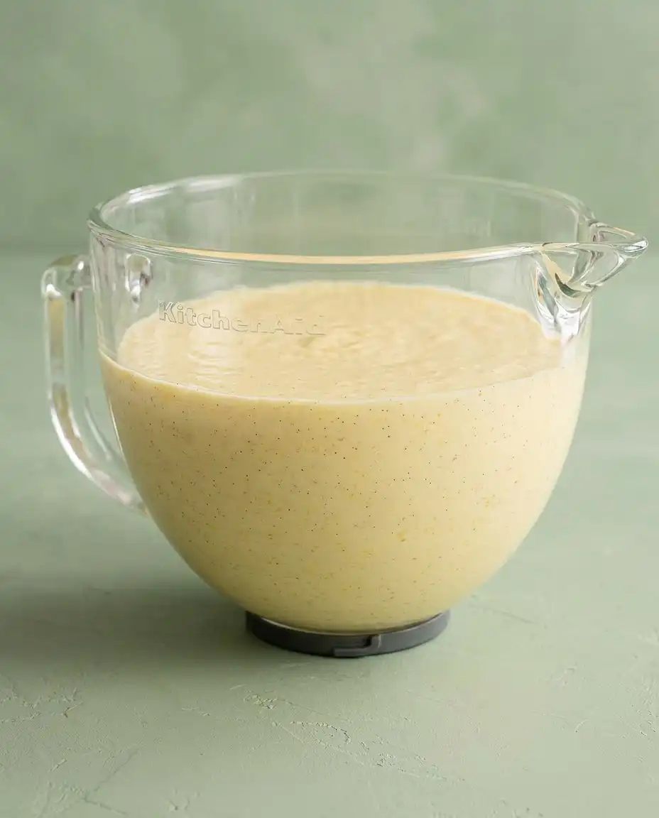 Classic Pound Cake 14 Rich butter eggs sour cream and flour prepared for baking a Classic Pound Cake