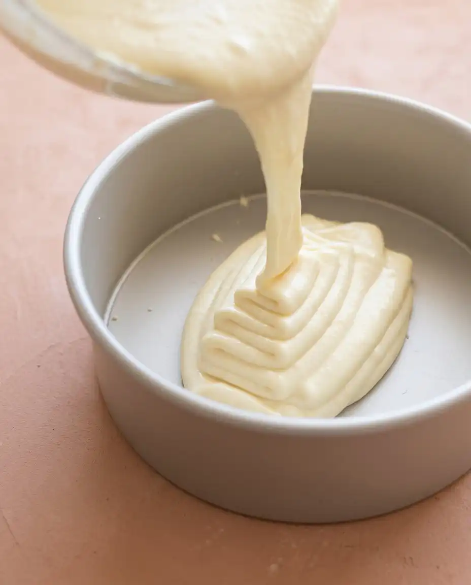 Canned mango pulp whipping cream and eggs prepared for Classic Mango Mousse Cake.