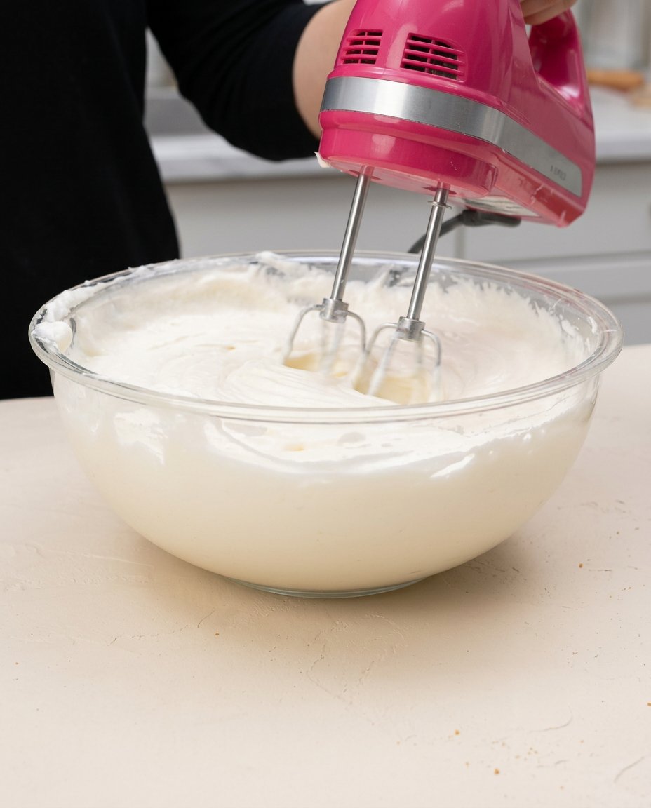 Three-Layer Coconut Cream Cake 14 Fresh cake flour, egg whites, sour cream, and canned milk for making a Three-Layer Coconut Cream Cake.