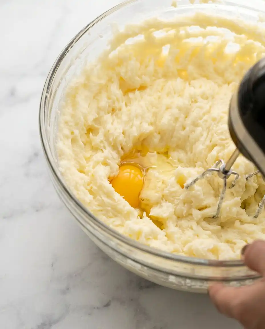 Ingredients for a Buttery Peach Cobbler Pound Cake with fresh sliced peaches, cream cheese, and butter.
