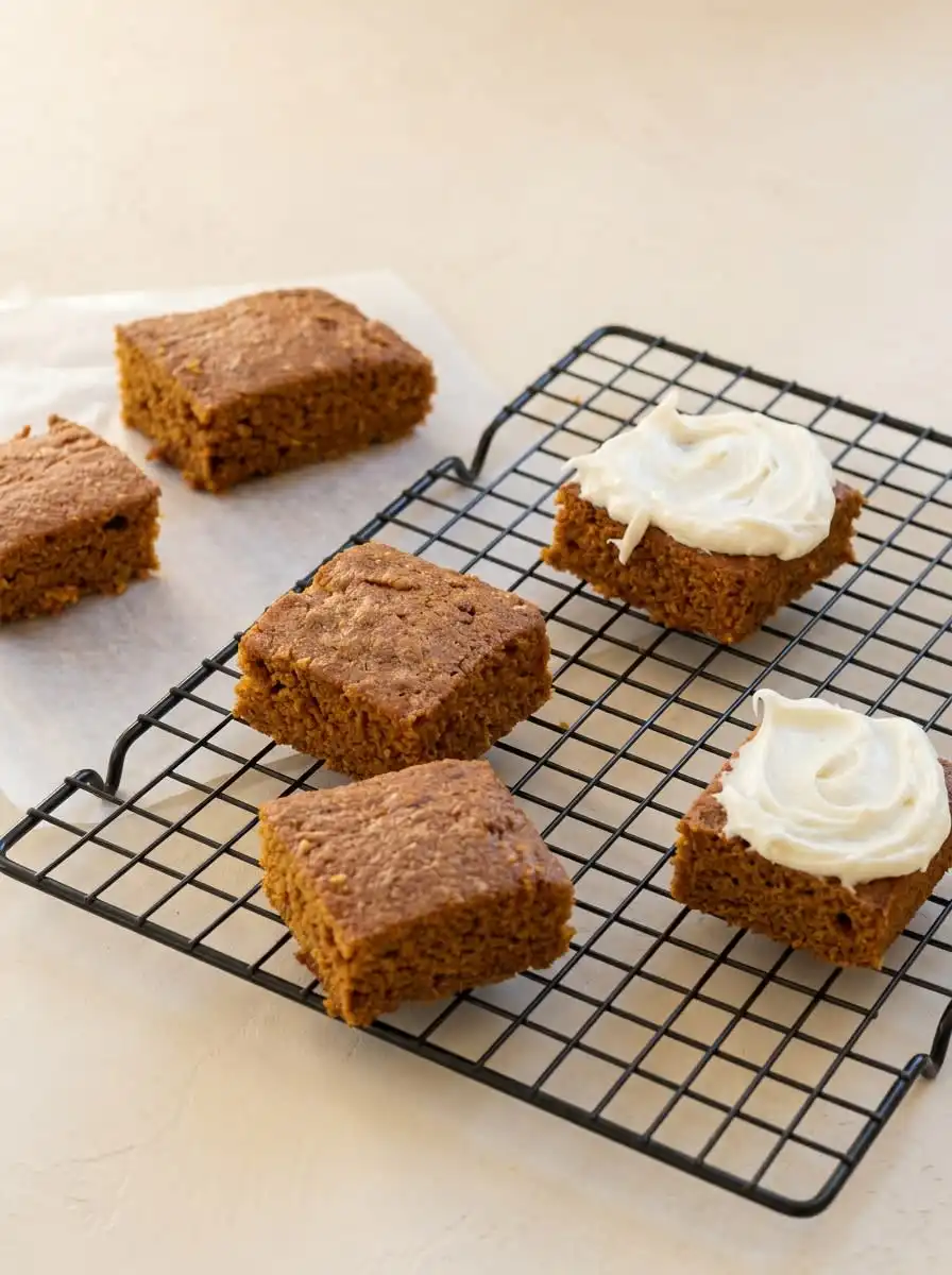 A slice of Two Ingredient Pumpkin Spice Cake served with a traditional cup of Turkish coffee