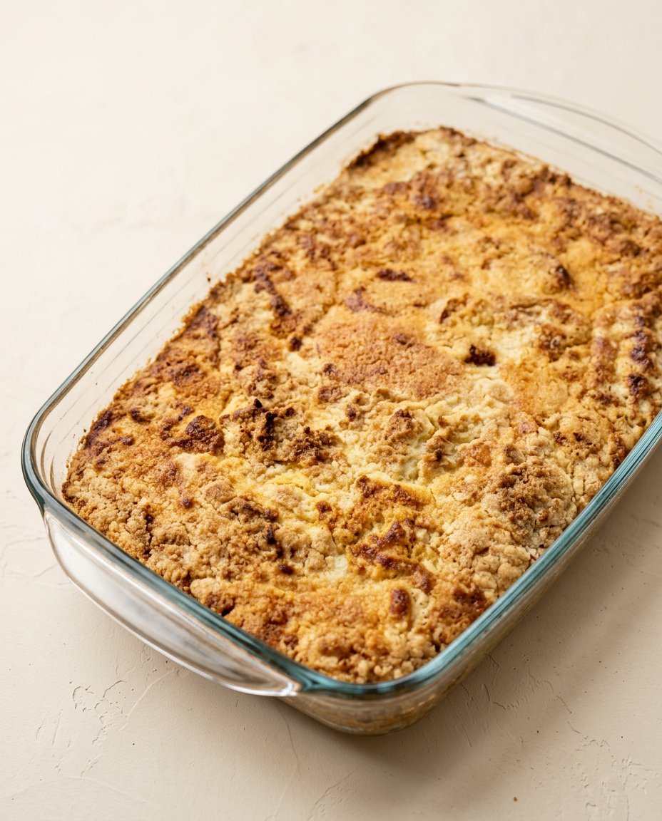 Pumpkin Dump Cake 16 A bowl of warm Pumpkin Dump Cake topped with a melting scoop of vanilla ice cream