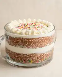 A gorgeous Two-Layer Naked Cake on a pedestal showing tender crumb textures.