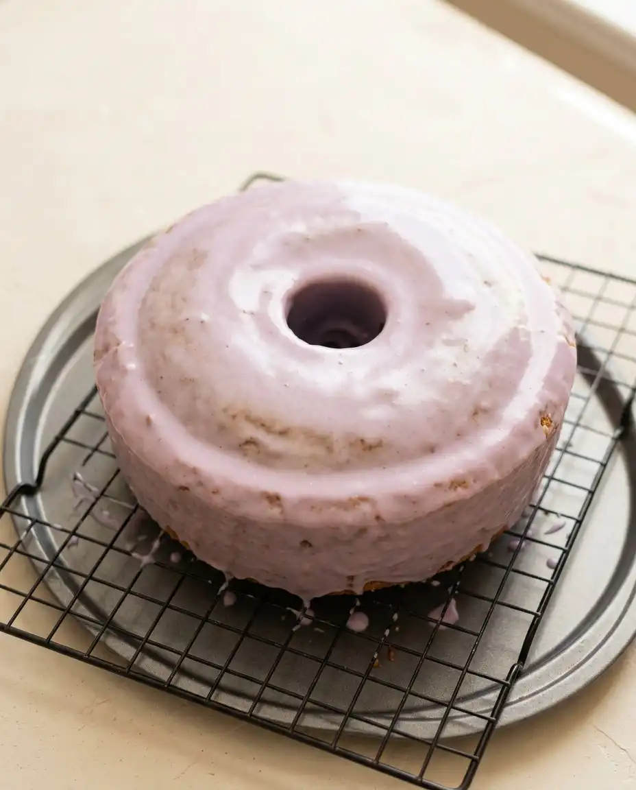 Blackberry Pound Cake 16 A slice of Blackberry Pound Cake served with fresh whipped cream and whole blackberries.