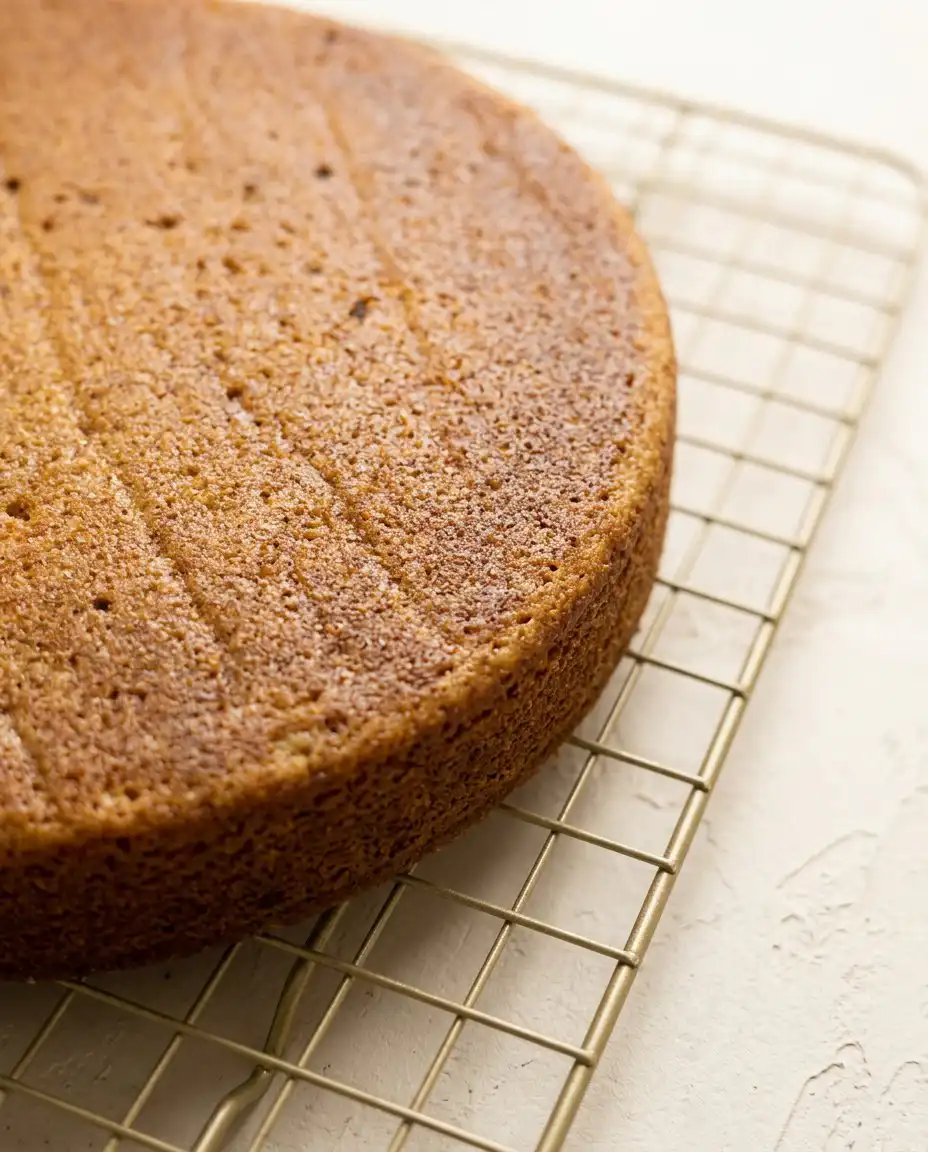 Brown Butter Pumpkin Cake 15 Whipping a fluffy frosting for the Brown Butter Pumpkin Cake in a stainless steel mixer bowl.